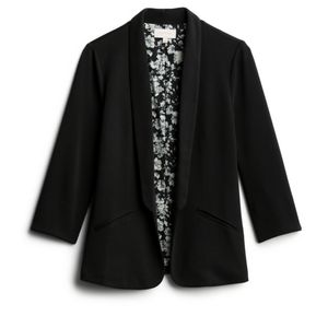 Black Modal Scuba Blazer